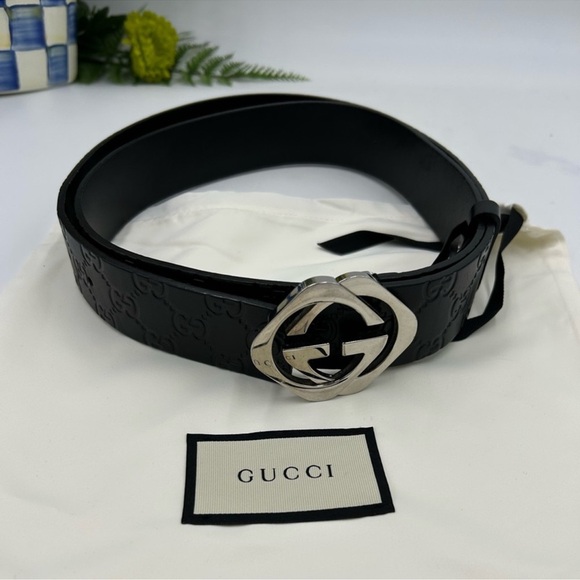 Gucci Other - Men’s Gucci interlocking GG logo belt size 115 cm/46 inch made in Italy